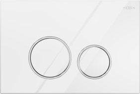 Mexen Fenix Air 05 pneumatické splachovacie tlačidlo, biely lesklý - 6A0500