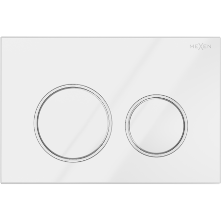 Mexen Fenix Air 07 XS pneumatické splachovacie tlačidlo, biela lesklá - 6A0700