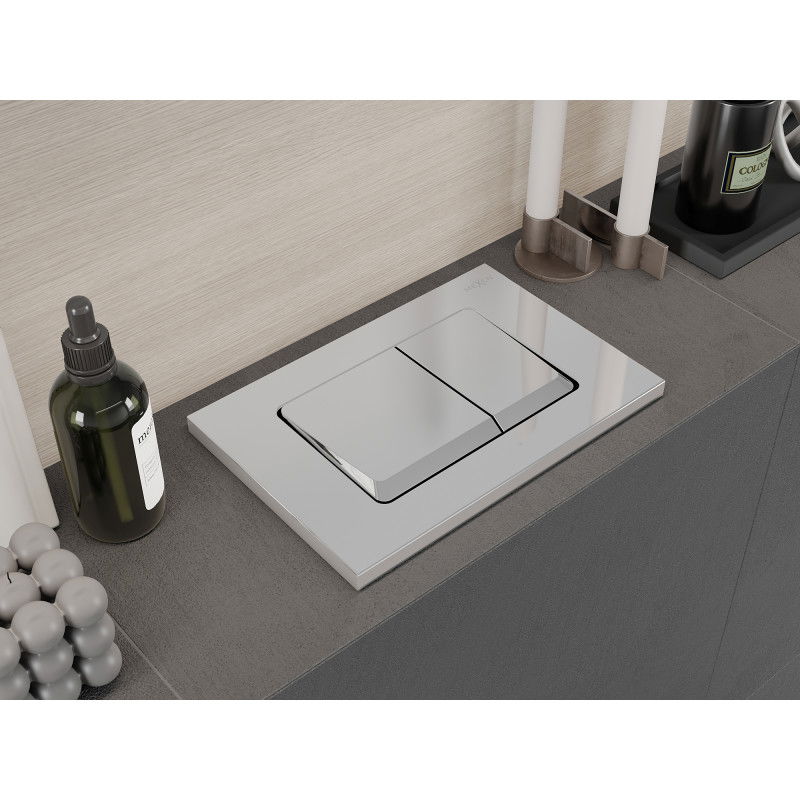 Mexen Fenix Air 10 XS pneumatické splachovacie tlačidlo, lesklý chróm - 6A1001