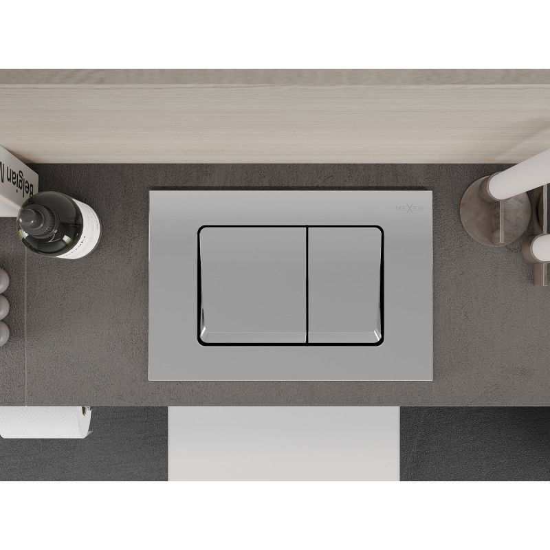 Mexen Fenix Air 10 XS pneumatické splachovacie tlačidlo, lesklý chróm - 6A1001