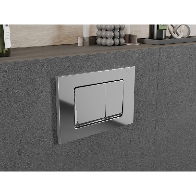 Mexen Fenix Air 10 XS pneumatické splachovacie tlačidlo, lesklý chróm - 6A1001