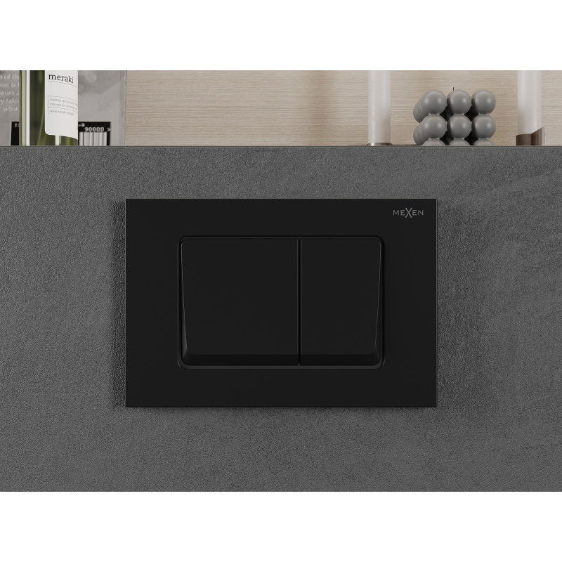 Mexen Fenix Air 10 XS pneumatické splachovacie tlačidlo, čierny matný - 6A1003
