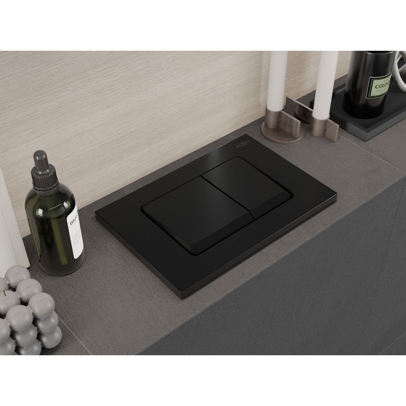 Mexen Fenix Air 10 XS pneumatické splachovacie tlačidlo, čierny matný - 6A1003