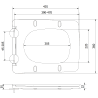 Mexen Vera pomaly padajúce slim duroplast biela lesk - 39164000