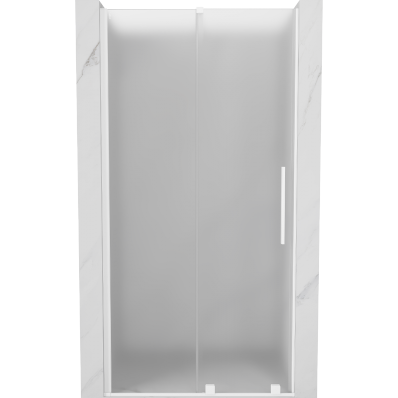 Mexen Velar posuvné sprchové dvere 100 cm, matné, biele - 871-100-000-31-20