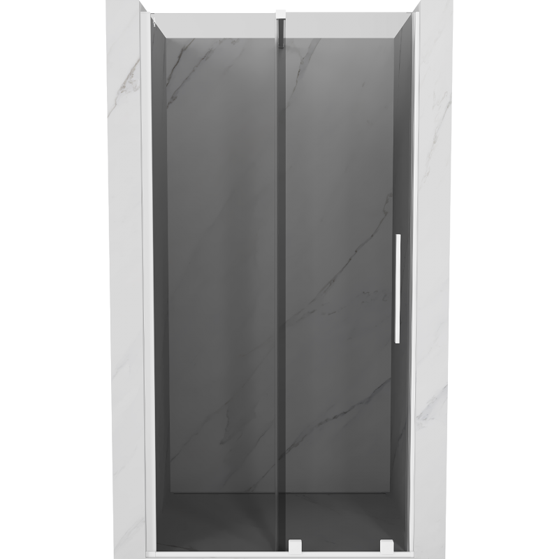 Mexen Velar sprchové dvere posuvné 100 cm, grafit, biele - 871-100-000-41-20