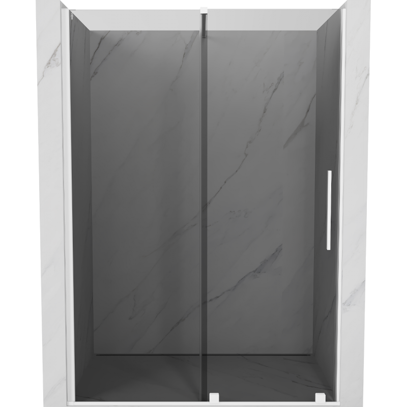 Mexen Velar posuvné sprchové dvere 140 cm, grafit, biele - 871-140-000-41-20