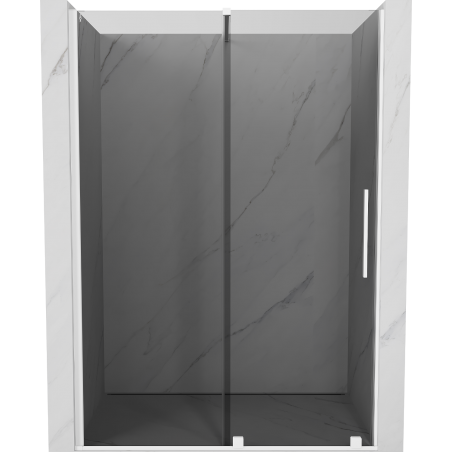 Mexen Velar posuvné sprchové dvere 140 cm, grafit, biele - 871-140-000-41-20
