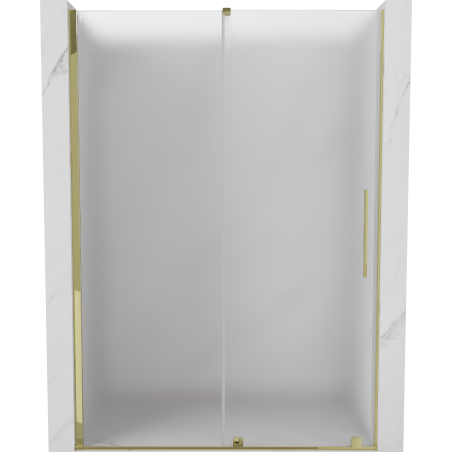 Mexen Velar posuvné sprchové dvere 150 cm, mráz, zlaté - 871-150-000-31-50