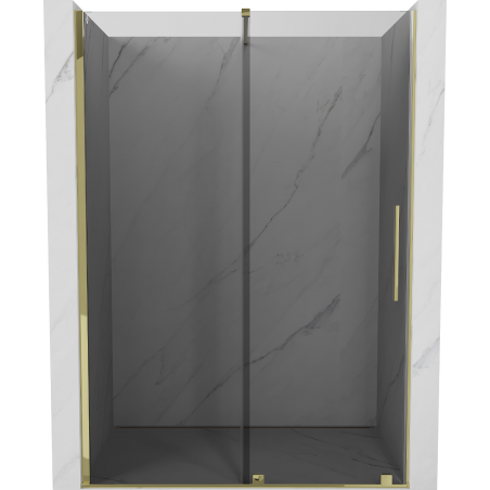 Mexen Velar posuvné sprchové dvere 140 cm, grafit, zlaté - 871-140-000-41-50