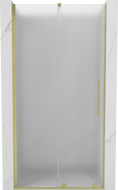 Mexen Velar posuvné sprchové dvere 110 cm, matné, zlaté kartáčované - 871-110-000-31-55
