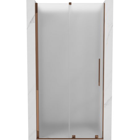 Mexen Velar posuvné sprchové dvere 110 cm, mráz, ružové zlato - 871-110-000-31-60