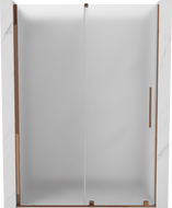 Mexen Velar sprchové dvere posuvné 140 cm, mráz, ružové zlato - 871-140-000-31-60