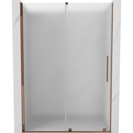 Mexen Velar posuvné sprchové dvere 150 cm, matné, ružové zlato - 871-150-000-31-60