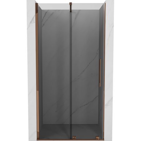 Mexen Velar posuvné sprchové dvere 110 cm, grafit, ružové zlato - 871-110-000-41-60
