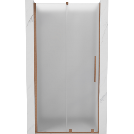 Mexen Velar posuvné sprchové dvere 90 cm, mráz, brúsená meď - 871-090-000-31-65