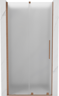 Mexen Velar posuvné sprchové dvere 120 cm, matné, kartáčovaná meď - 871-120-000-31-65