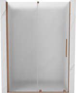Mexen Velar posuvné sprchové dvere 130 cm, matné, brúsená meď - 871-130-000-31-65