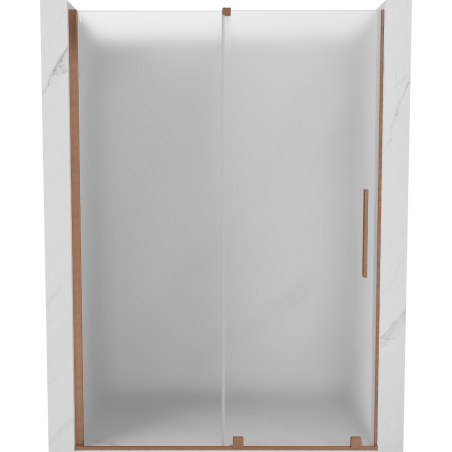 Mexen Velar posuvné sprchové dvere 150 cm, námraza, brúsená meď - 871-150-000-31-65