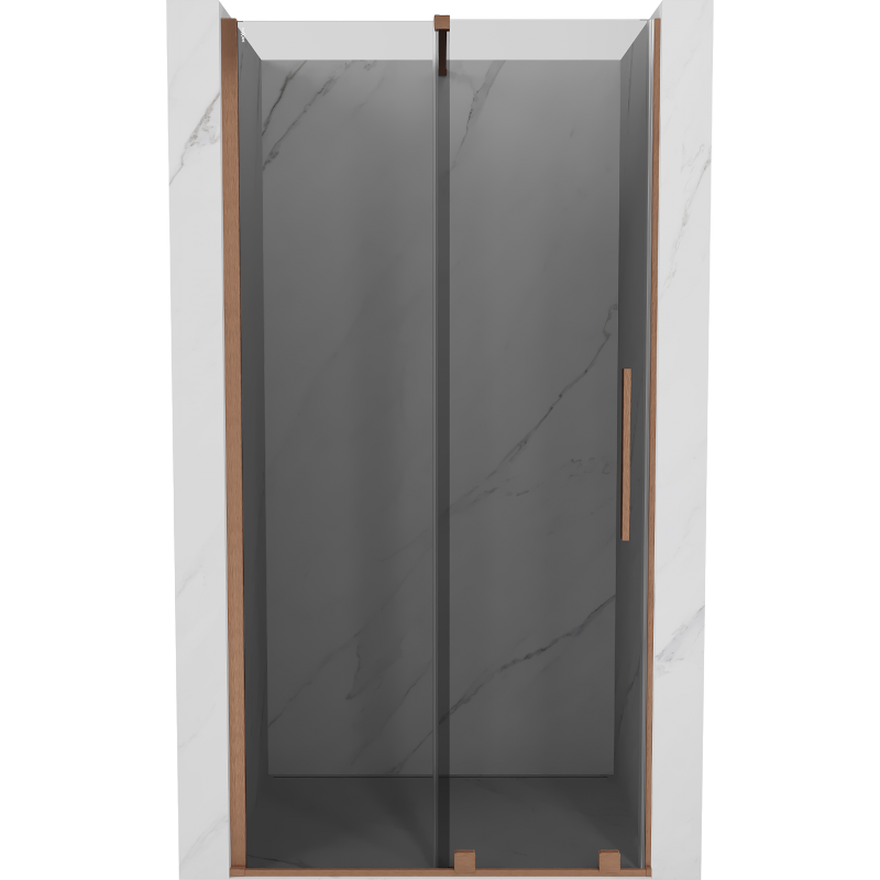 Mexen Velar posuvné sprchové dvere 90 cm, grafit, brúsená meď - 871-090-000-41-65