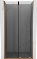 Mexen Velar posuvné sprchové dvere 120 cm, grafit, brúsená meď - 871-120-000-41-65