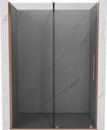 Mexen Velar posuvné sprchové dvere 130 cm, grafit, kartáčovaná meď - 871-130-000-41-65