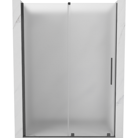 Mexen Velar posuvné sprchové dvere 140 cm, mrazené, brúsená gun gray - 871-140-000-31-66