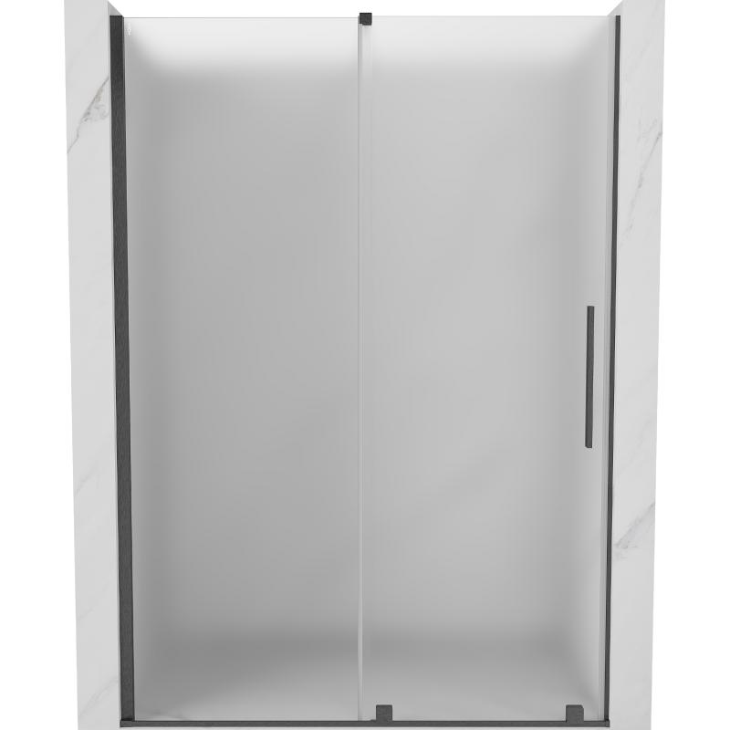 Mexen Velar posuvné sprchové dvere 150 cm, matné, brúsená gun gray - 871-150-000-31-66