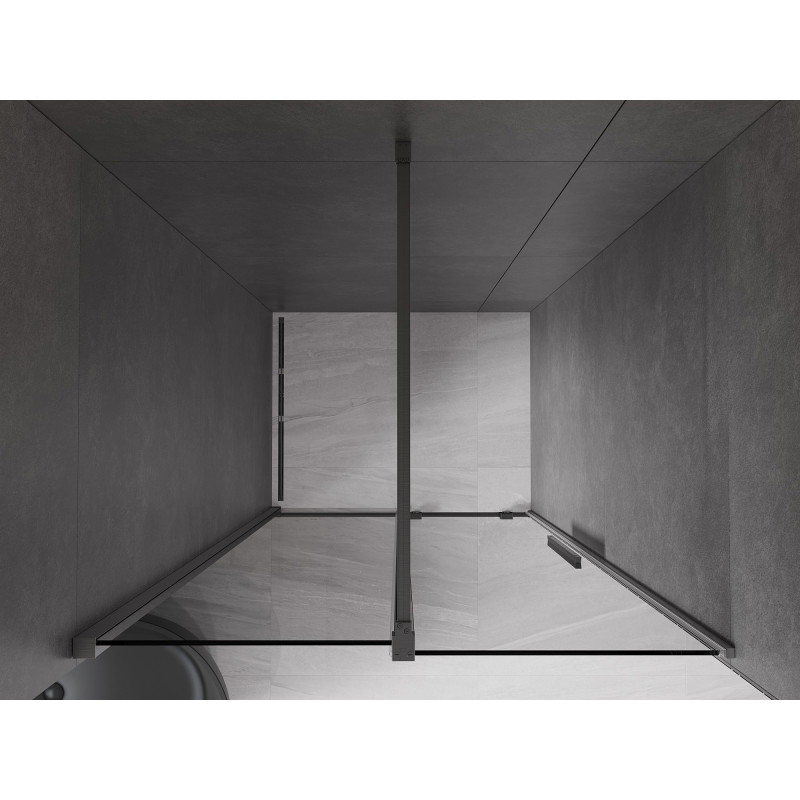 Mexen Velar posuvné sprchové dvere 90 cm, grafit, brúsená gun gray - 871-090-000-41-66