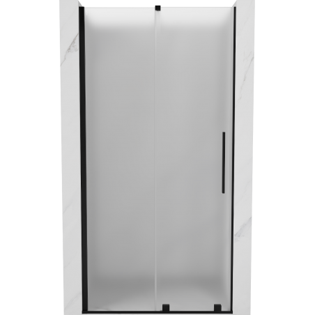 Mexen Velar posuvné sprchové dvere 120 cm, mrazené, čierne - 871-120-000-31-70