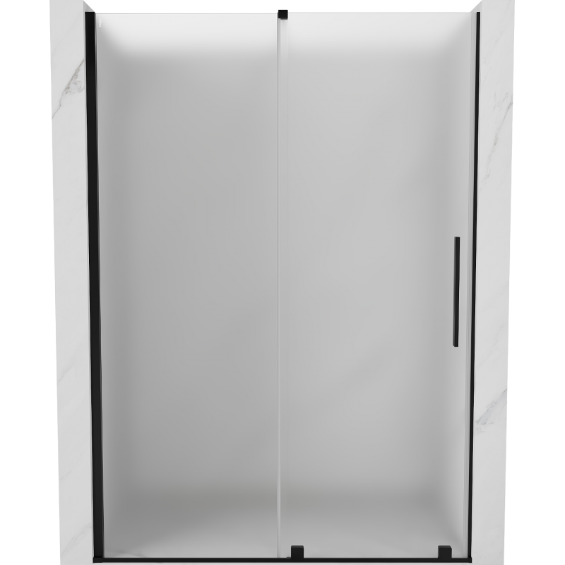 Mexen Velar sprchové dvere posuvné 140 cm, matné, čierne - 871-140-000-31-70