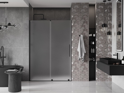 Mexen Velar posuvné sprchové dvere 130 cm, matné, čierne - 871-130-000-31-70