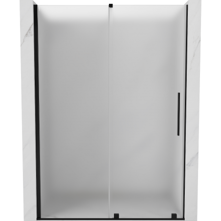 Mexen Velar sprchové dvere posuvné 150 cm, matné, čierne - 871-150-000-31-70