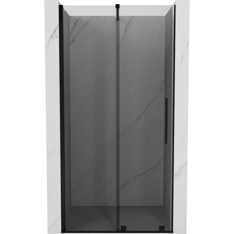 Mexen Velar sprchové dvere posuvné 100 cm, grafit, čierne - 871-100-000-41-70