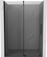 Mexen Velar posuvné sprchové dvere 140 cm, grafit, čierne - 871-140-000-41-70