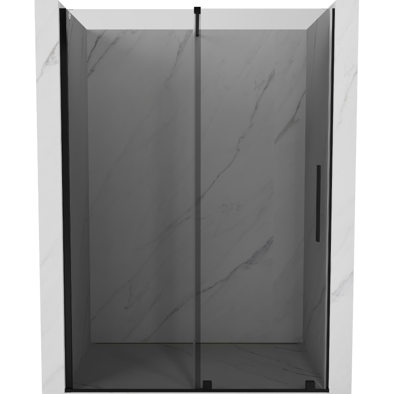 Mexen Velar posuvné sprchové dvere 150 cm, grafit, čierne - 871-150-000-41-70