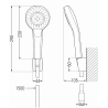 Mexen R-05 bodová sprchová sada, chróm - 785055052-00