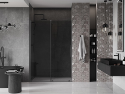Mexen Velar posuvné sprchové dvere 130 cm, grafit, gun metal - 871-130-000-41-95