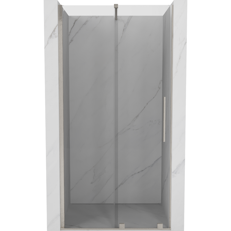 Mexen Velar posuvné sprchové dvere 90 cm, priehľadné, brúsený nikel - 871-090-000-01-97