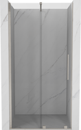Mexen Velar posuvné sprchové dvere 90 cm, transparentné, kartáčovaný nikel - 871-090-000-01-97