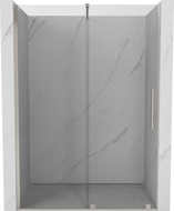 Mexen Velar posuvné sprchové dvere 140 cm, transparentné, kartáčovaný nikel - 871-140-000-01-97