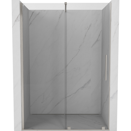 Mexen Velar dvere sprchové posuvné 150 cm, transparentné, brúsený nikel - 871-150-000-01-97