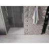 Mexen Velar posuvné sprchové dvere 120 cm, transparentné, brúsený nikel - 871-120-000-01-97