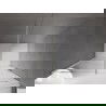 Mexen Velar sprchové dvere posuvné 160 cm, transparentné, brúsený nikel - 871-160-000-01-97