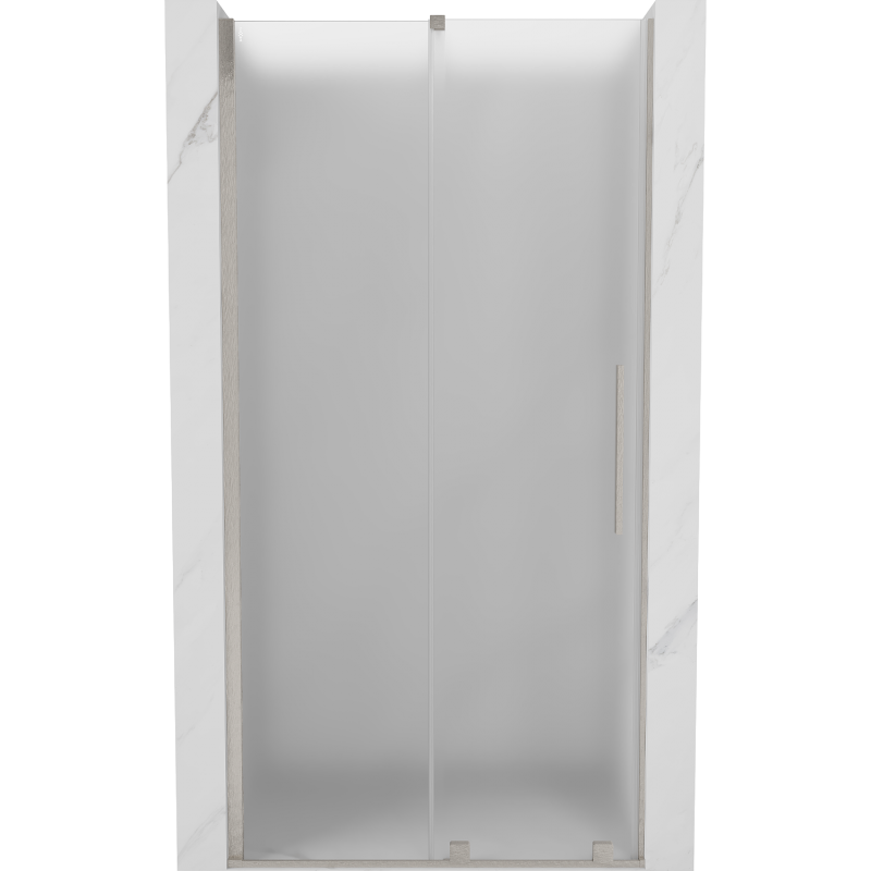 Mexen Velar posuvné sprchové dvere 90 cm, mat, brúsený nikel - 871-090-000-31-97