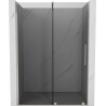 Mexen Velar sprchové dvere posuvné 150 cm, grafit, kartáčovaný nikel - 871-150-000-41-97