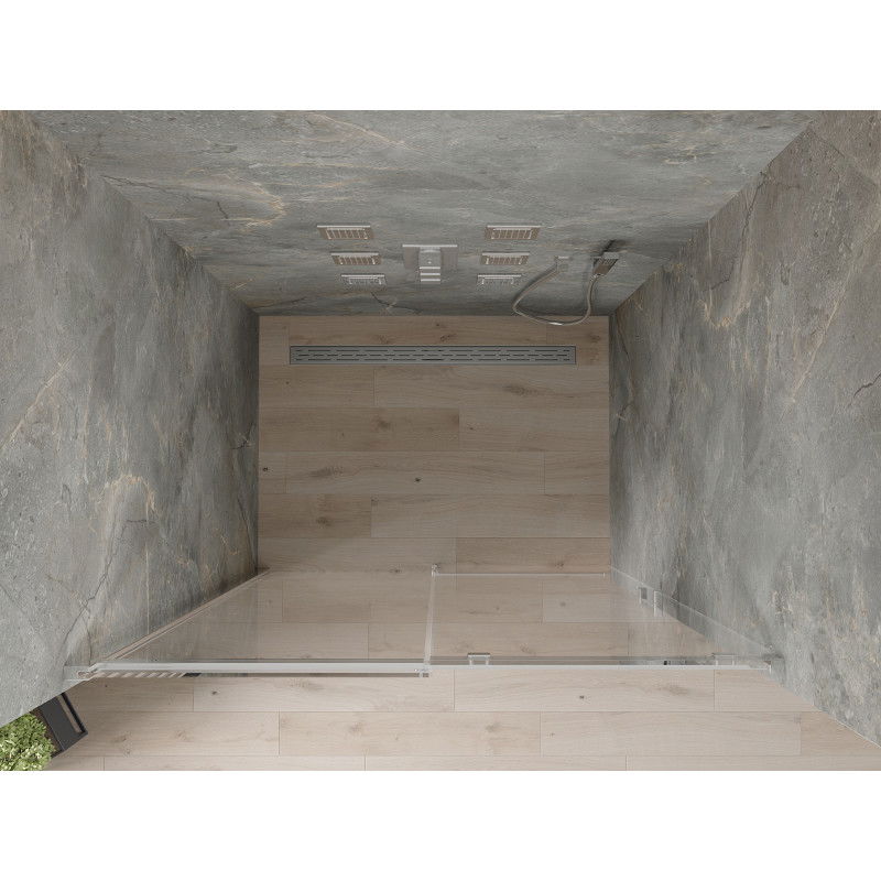 Mexen Omega posuvné sprchové dvere 160 cm, priehľadné, chróm - 825-160-000-01-00