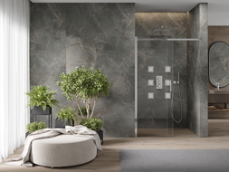Mexen Omega posuvné sprchové dvere 160 cm, transparentné, chróm - 825-160-000-01-00