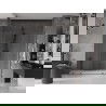 Mexen Velar Duo sprchové dvere posuvné 170 cm, transparentné, temná oceľ - 871-170-000-02-95