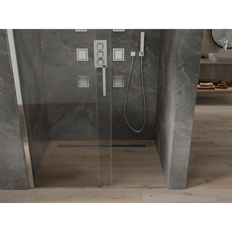Mexen Omega sprchové dvere posuvné 150 cm, transparentné, chróm - 825-150-000-01-00